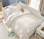 Embroidered Floral Ruffle Cotton Duvet &amp; Shams