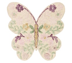 Butterfly Shaped Wool Rug
