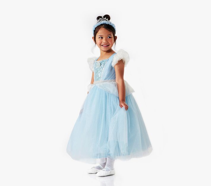 cinderella princess dress up costume Girl's Disney Premium Cinderella Costume Dress
