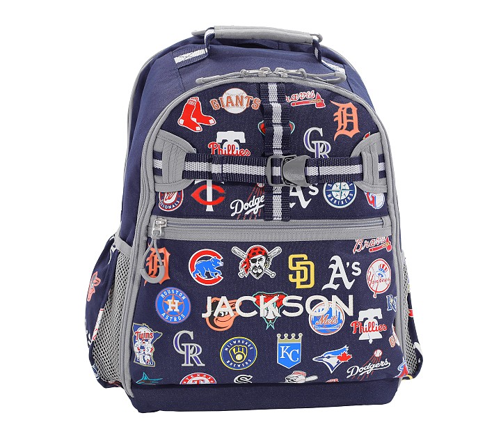 Blue Damask Adaptive Backpack | Pottery Barn Kids