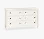 Open Box: Chris Loves Julia Turned Wood 6-Drawer Dresser (56"W x 19"D) - Heritage White