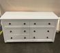 Open Box: Chris Loves Julia Turned Wood 6-Drawer Dresser (56"W x 19"D) - Heritage White