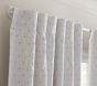 Clipped Jacquard Stripe Blackout Curtain
