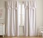 Evelyn Linen Blend Floral Bow Valance Curtain