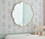 Blush Scallop Mirror (30")
