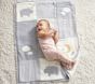 Hippo Heirloom Sherpa-Backed Patchwork Knit Baby Blanket