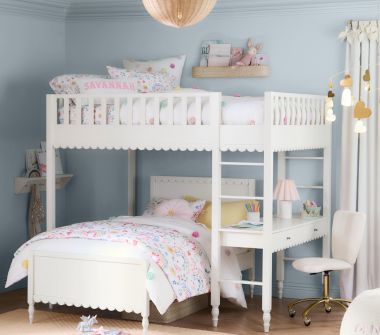 Floral Hearts Loft Bedroom