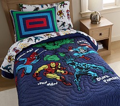 Marvel Heroes Quilt & Shams