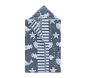 Bubbles Whale Plush Jacquard Baby Beach Hooded Towel UPF 50+