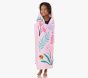 Wildflower Butterfly Kid Beach Hooded Towel UPF 50+