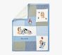 Bluey Sherpa-Backed Patchwork Knit Toddler Blanket