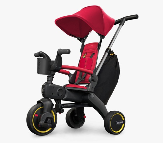 twin toddler stroller LX Side by Side Cybex Gb Qbit Plus lifts with one hand 40 lb braid Color:Orange Pink