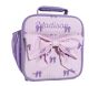 Lavender Ticking Stripe Bow Mackenzie Lunch Box