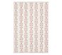 Open Box: Floral Vines Reversible Washable Rug (5'3" x 7'5") - Soft Berry