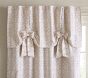 Evelyn Linen Blend Floral Bow Valance Curtain