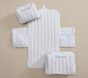 Oxford Stripe Quilted Changing Tote Travel Set