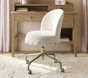 Scallop Skirt Swivel Desk Chair