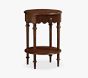 Open Box: Chris Loves Julia Scallop Side Table (22.75"H) - Heritage Walnut