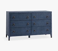 pottery barn navy blue dresser Charlie 7-Drawer Dresser (58w x 20d")