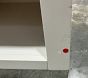 Open Box: Catalina Beadboard Nightstand (18") - Simply White, Brushed Nickel