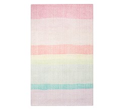 Rainbow Ombre Wool Viscose Rug