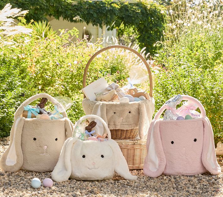 Fur Bunny Jumbo Easter Bucket | Pottery Barn Kids