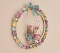 Felted Easter Bunny On Swing Wreath
