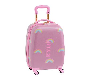 Stoney Clover Lane Pink Rainbows Glitter Hardsided Luggage