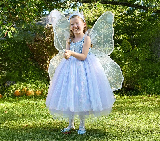 blue dress fairy Butterfly Costume 7-8Y Cute Black Stain Backless FLYING SOLO COPPER ROOM Baby Size:18 Months Romantic Formal Gown