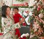 Open Box: Candy Cane Village Adult Flannel Pajama, Medium