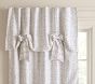 Evelyn Linen Blend Floral Bow Valance Curtain