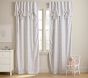 Evelyn Linen Blend Floral Bow Valance Curtain