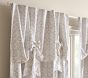 Evelyn Linen Blend Floral Bow Valance Curtain