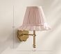 Rechargeable Ruffle Wall Sconce (10")