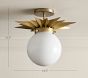 Sun Semi-Flush Mount (14")