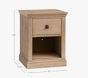 Open Box: Charlie Nightstand with Charging Station and Nightlight (19") - Seadrift, Oil Rubbed Bronze
