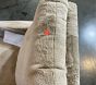 Open Box: Paxton Deluxe Power Swivel Recliner - Teddy Faux Fur Oat, Black