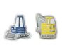 Glow-in-the-Dark Jax Construction Soft Freezer Packs, Set of 2