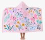 Wildflower Butterfly Kid Beach Hooded Towel UPF 50+