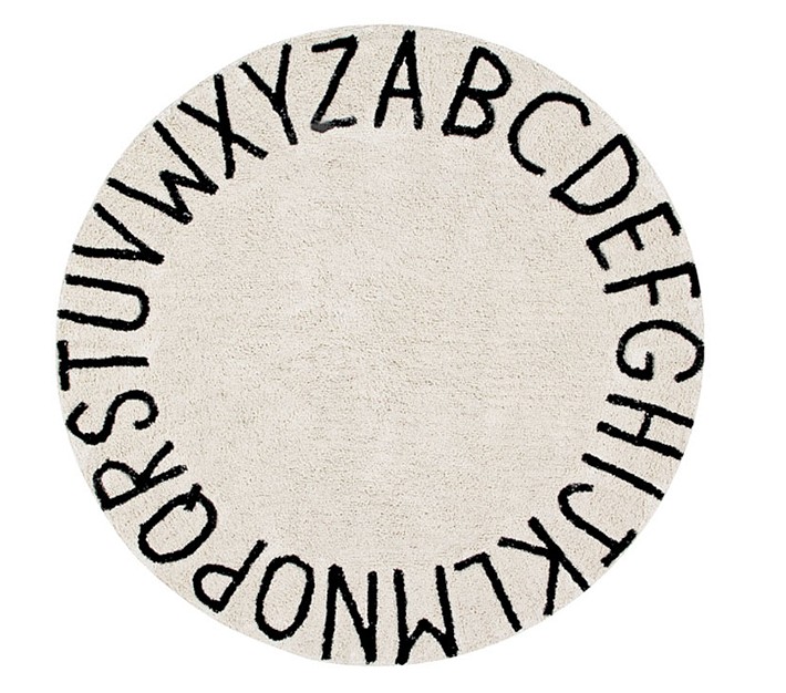 Lorena Canals Washable ABC Round Modern Kids Rug | Pottery Barn Kids