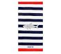 Shark Stripe Kid Beach Towel UPF 50+