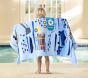 Busy Trucks Reversible Kid Beach Towel UPF 50+