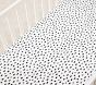 Brushstroke Dot Organic Crib Fitted Sheet