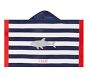 Shark Stripe Kid Beach Hooded Towel UPF 50+