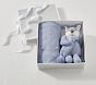 Cotton Sweater Knit Baby Blanket And Thumbie Set