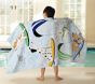 Tie-Dye Surfing Dogs Kid Beach Towel UPF 50+