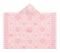 Seashells Plush Jacquard Baby Beach Hooded Towel UPF 50+