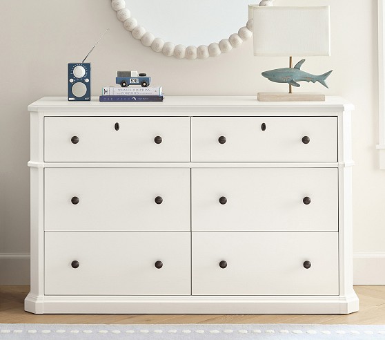 nursery dresser white Austin 5-Drawer dadada / Red Oak tip kit for added stability Briella 3 Drawer Dresser
