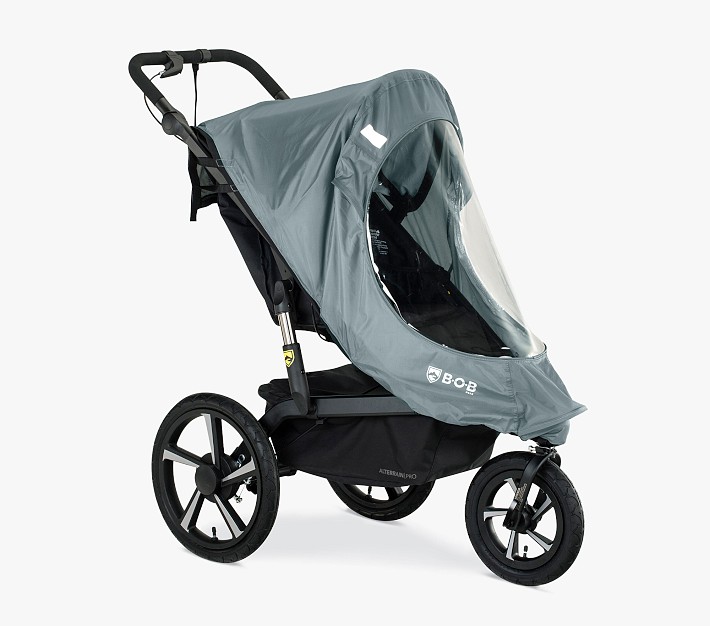 running with double jogging stroller Baby Jogger Summit X3 in Midnight Black Trek / Verve+ 4S Length:20