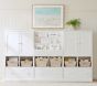 Cameron Cabinet &amp; Cubby Wall Storage System with Bookrack